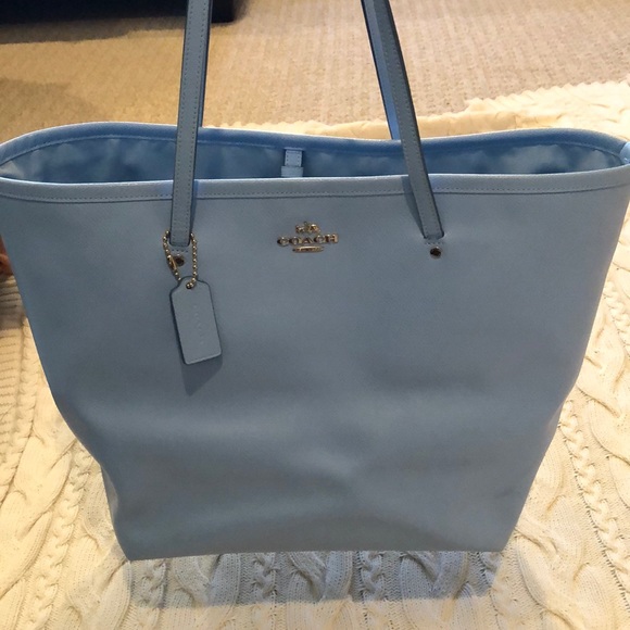 Blue Coach Tote - Picture 1 of 8